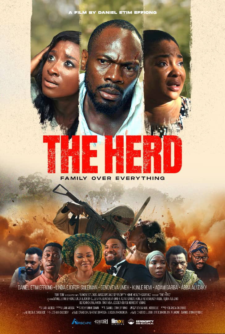Official poster — The Herd (2025), directed by Daniel Etim Effiong